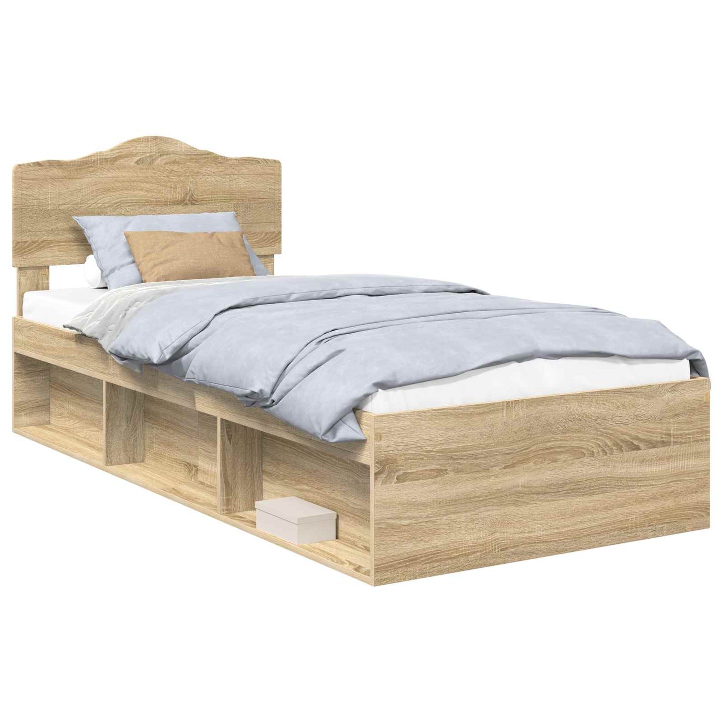 vidaXL Σκελετός Κρεβατιού Σονόμα 90 x 190 cm Στερεά ξυλεία πεύκου
