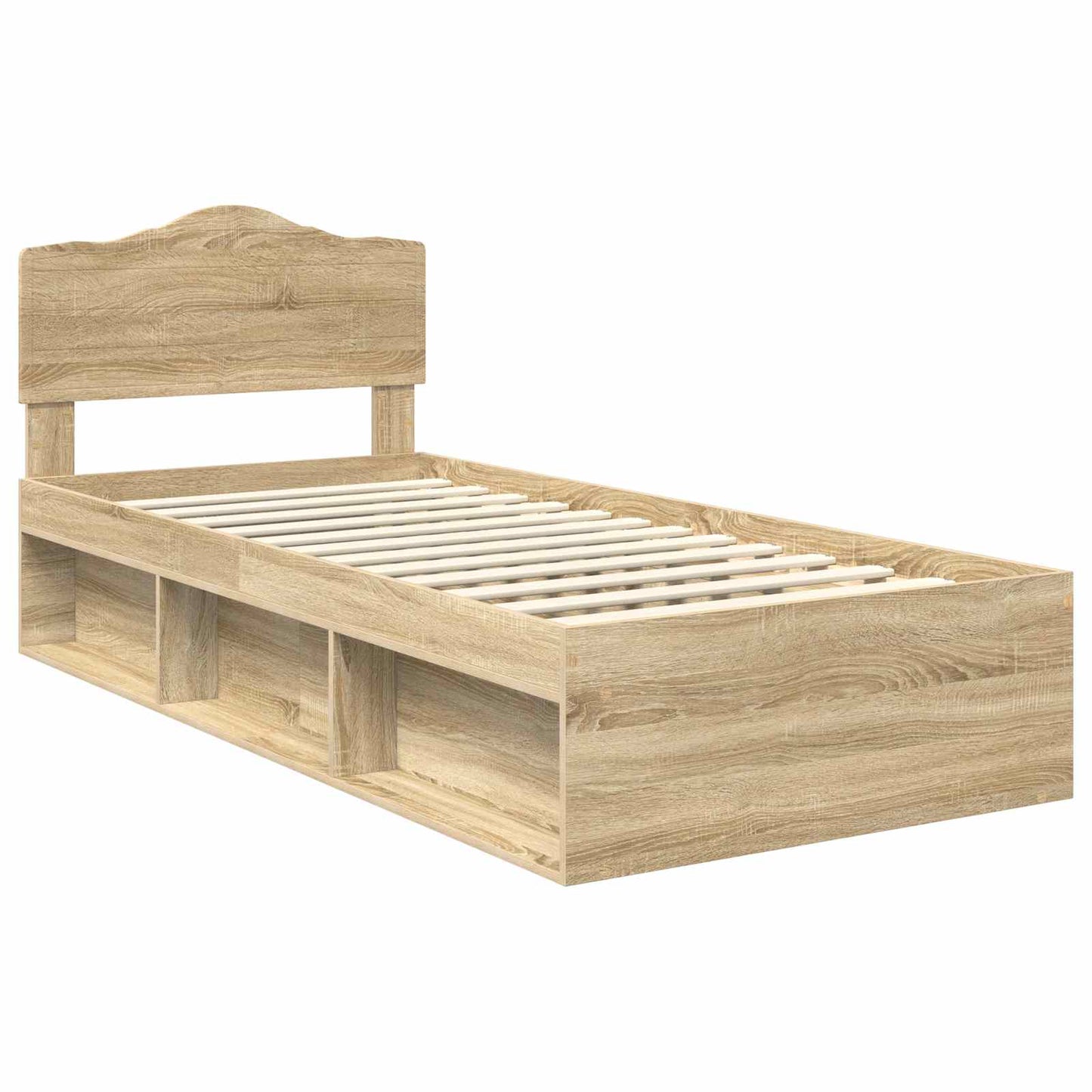 vidaXL Σκελετός Κρεβατιού Σονόμα 90 x 190 cm Στερεά ξυλεία πεύκου