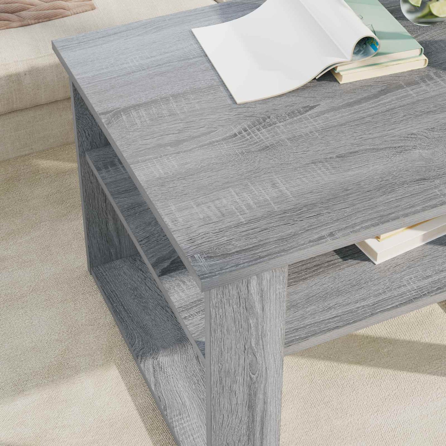 vidaXL Τραπεζάκι σαλονιού Γκρι Sonoma 64 x 54 x 44 εκ
