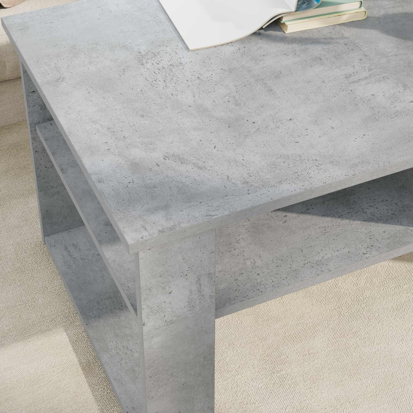vidaXL Τραπεζάκι σαλονιού Σκυρόδεμα Γκρι 96 x 54 x 44 εκ
