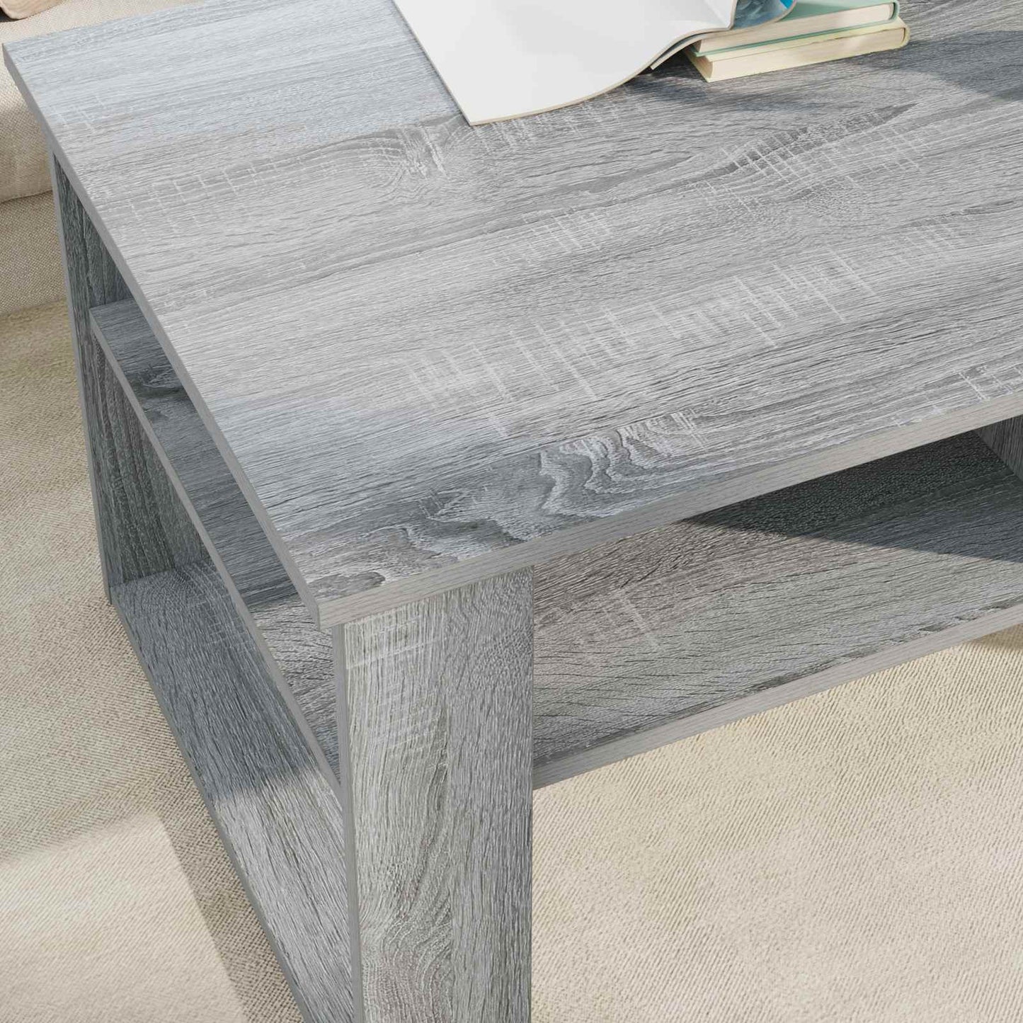 vidaXL Τραπεζάκι σαλονιού Γκρι Sonoma 96 x 54 x 44 εκ