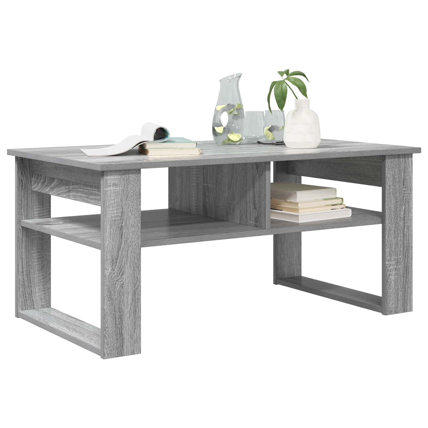 vidaXL Τραπεζάκι σαλονιού Γκρι Sonoma 96 x 54 x 44 εκ