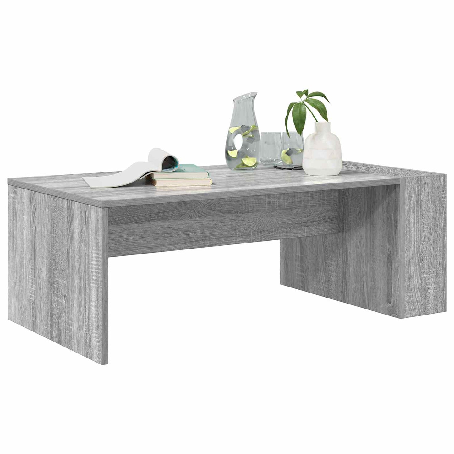 vidaXL Τραπεζάκι σαλονιού Γκρι Sonoma 95 x 50 x 34 εκ