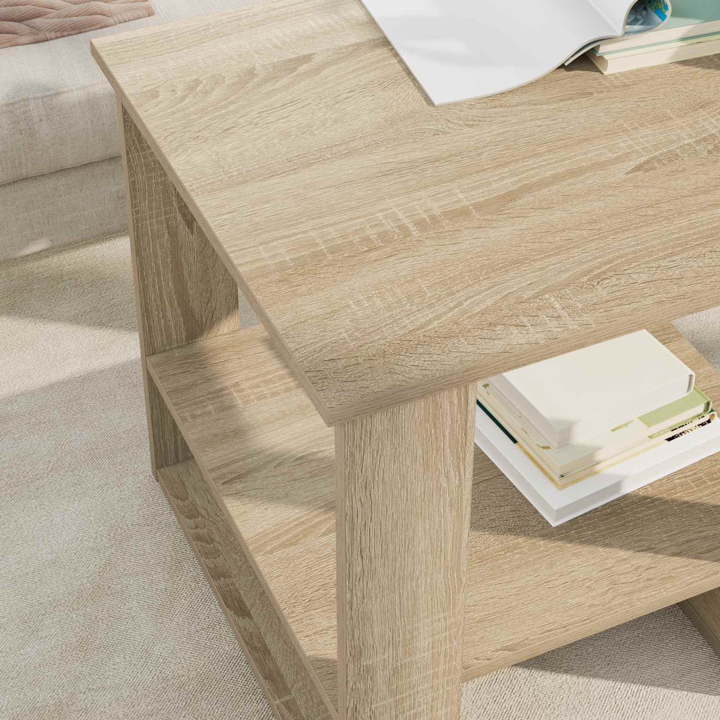 vidaXL Τραπεζάκι σαλονιού Δρύς Sonoma 51 x 50 x 50 εκ.