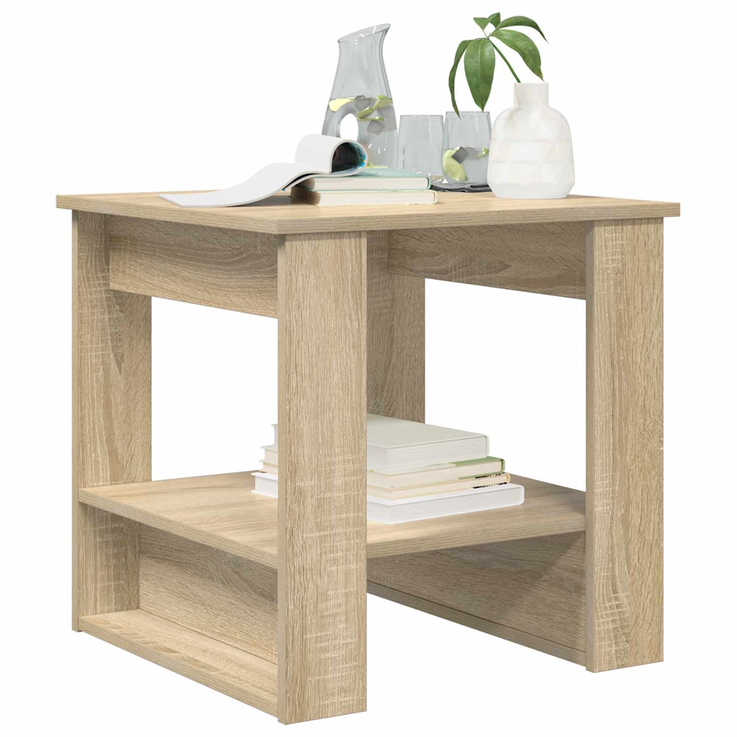 vidaXL Τραπεζάκι σαλονιού Δρύς Sonoma 51 x 50 x 50 εκ.