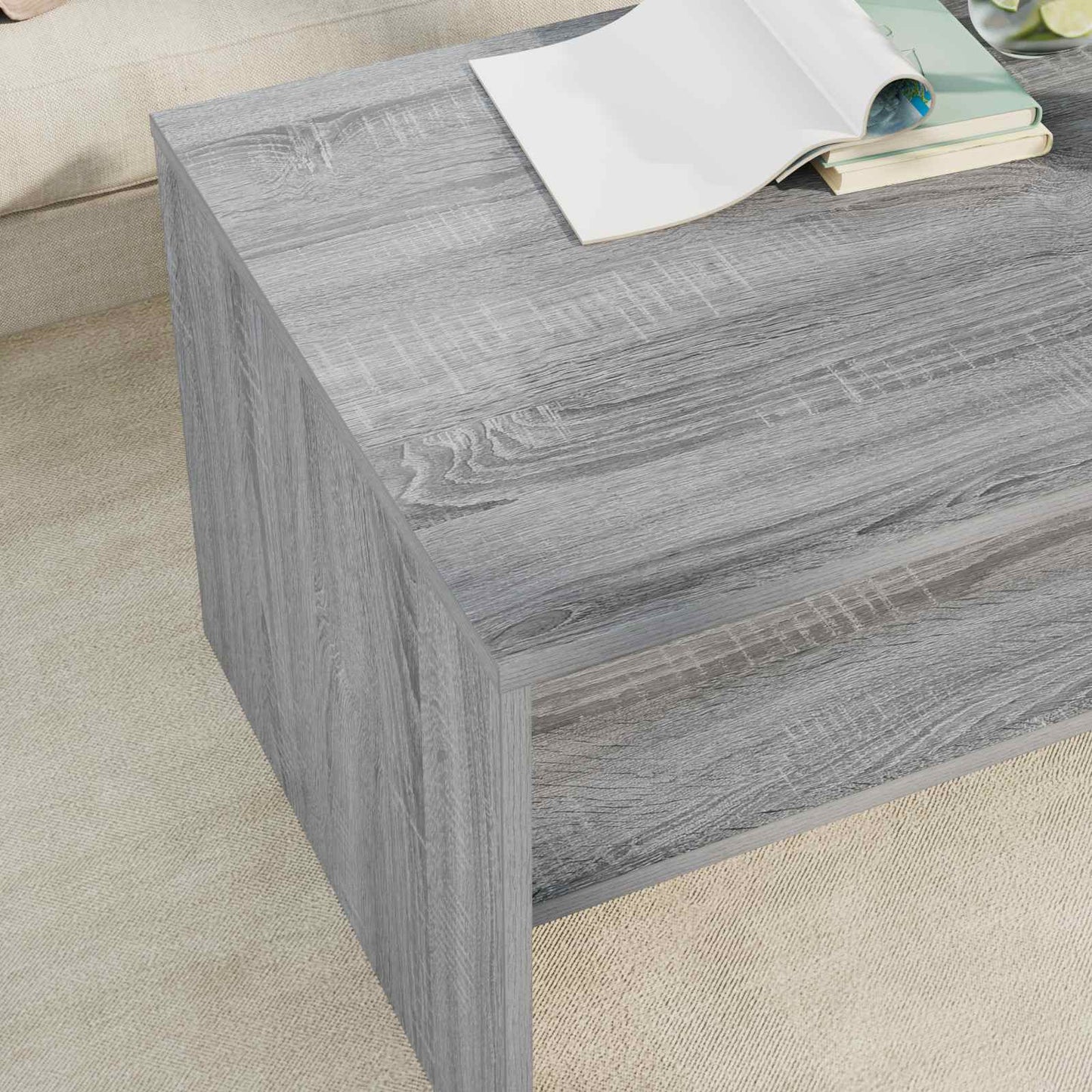 vidaXL Τραπεζάκι σαλονιού Γκρι Sonoma 80 x 50 x 40 cm