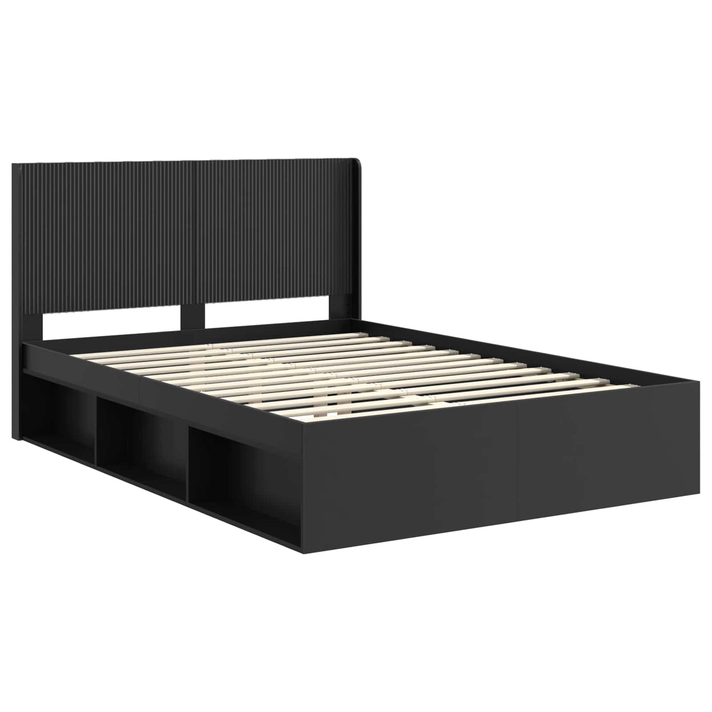 vidaXL Καλάθι με αποθήκη και κεφαλάρι Μαύρο 135 x 190 cm