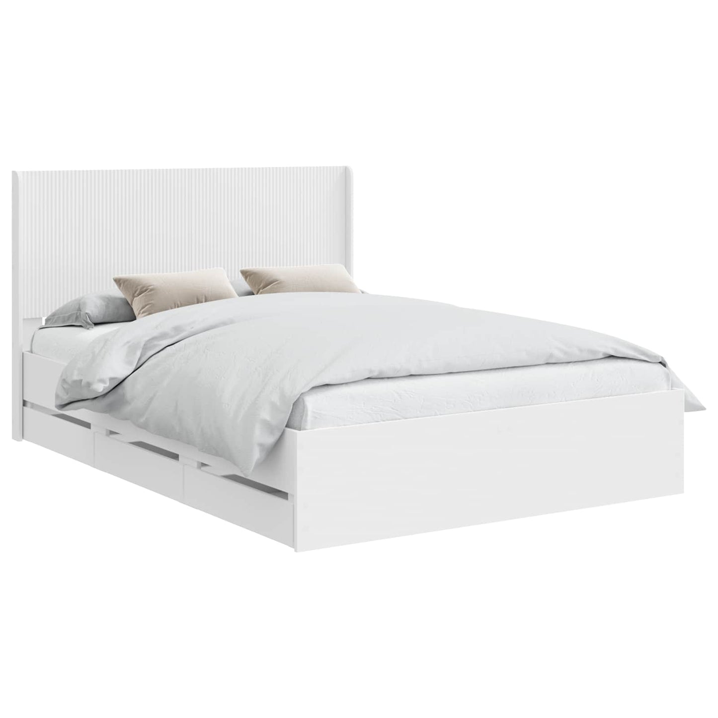 vidaXL Καλάθι με αποθήκη και κεφαλάρι Λευκό 150 x 200 cm