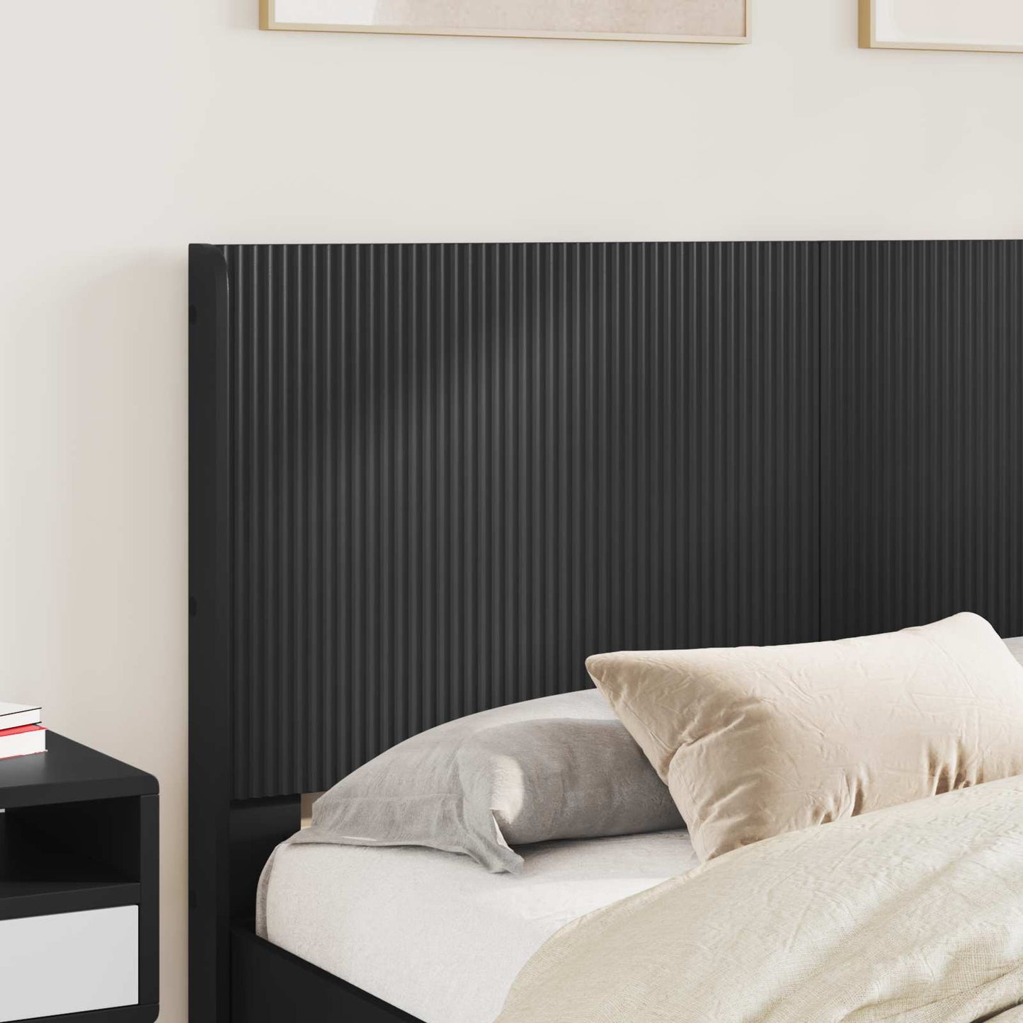 vidaXL Καλάθι με αποθήκη και κεφαλάρι Μαύρο 120 x 190 cm