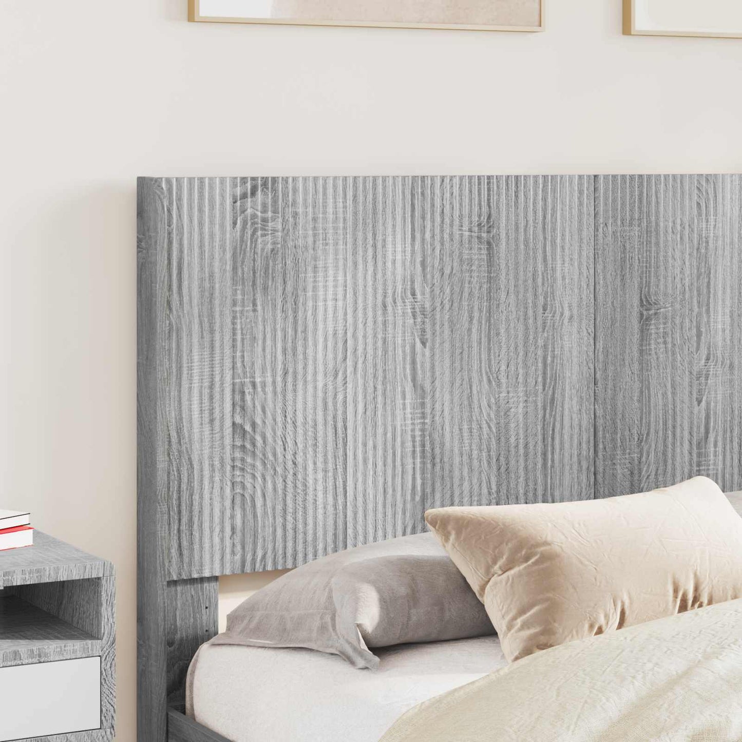 vidaXL Καλάθι με αποθήκη και κεφαλάρι Γκρι Sonoma 150 x 200 cm