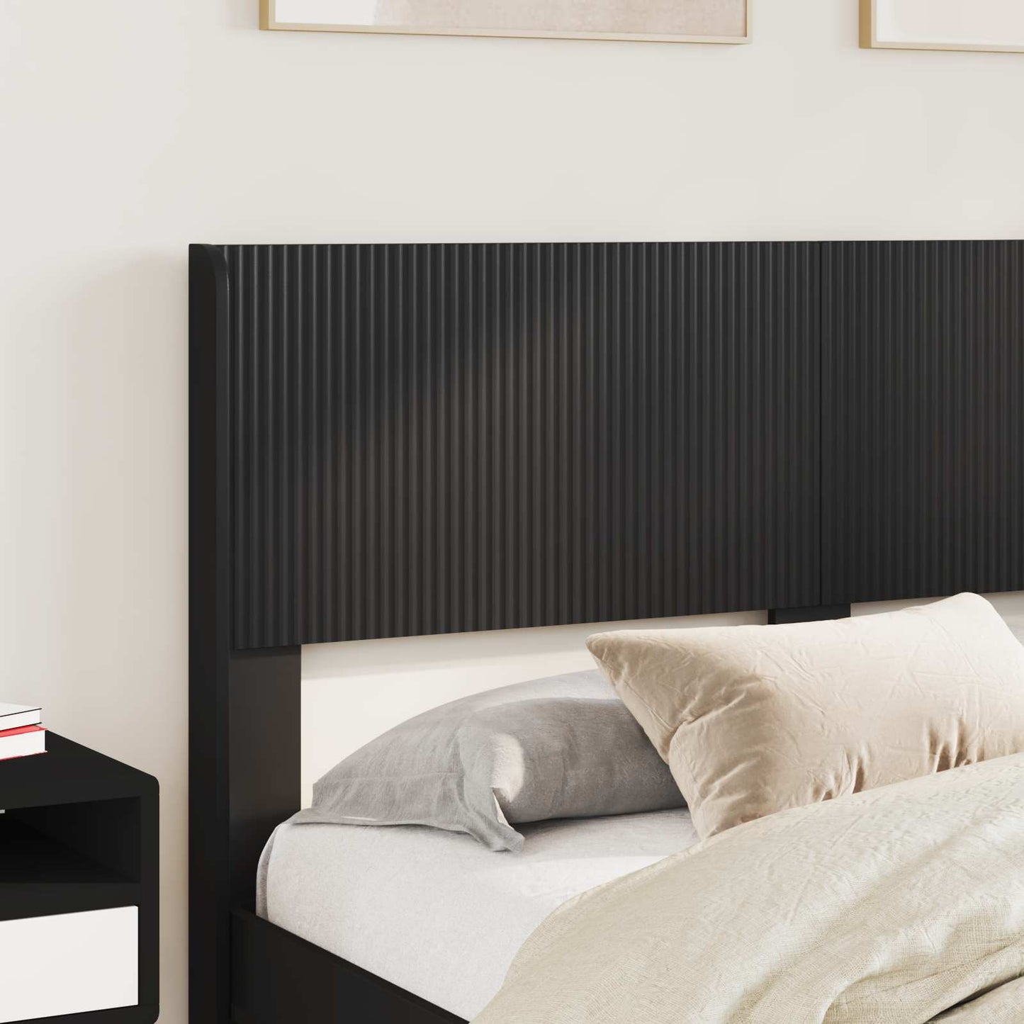 vidaXL Καλάθι με αποθήκη και κεφαλάρι Μαύρο 160 x 200 cm