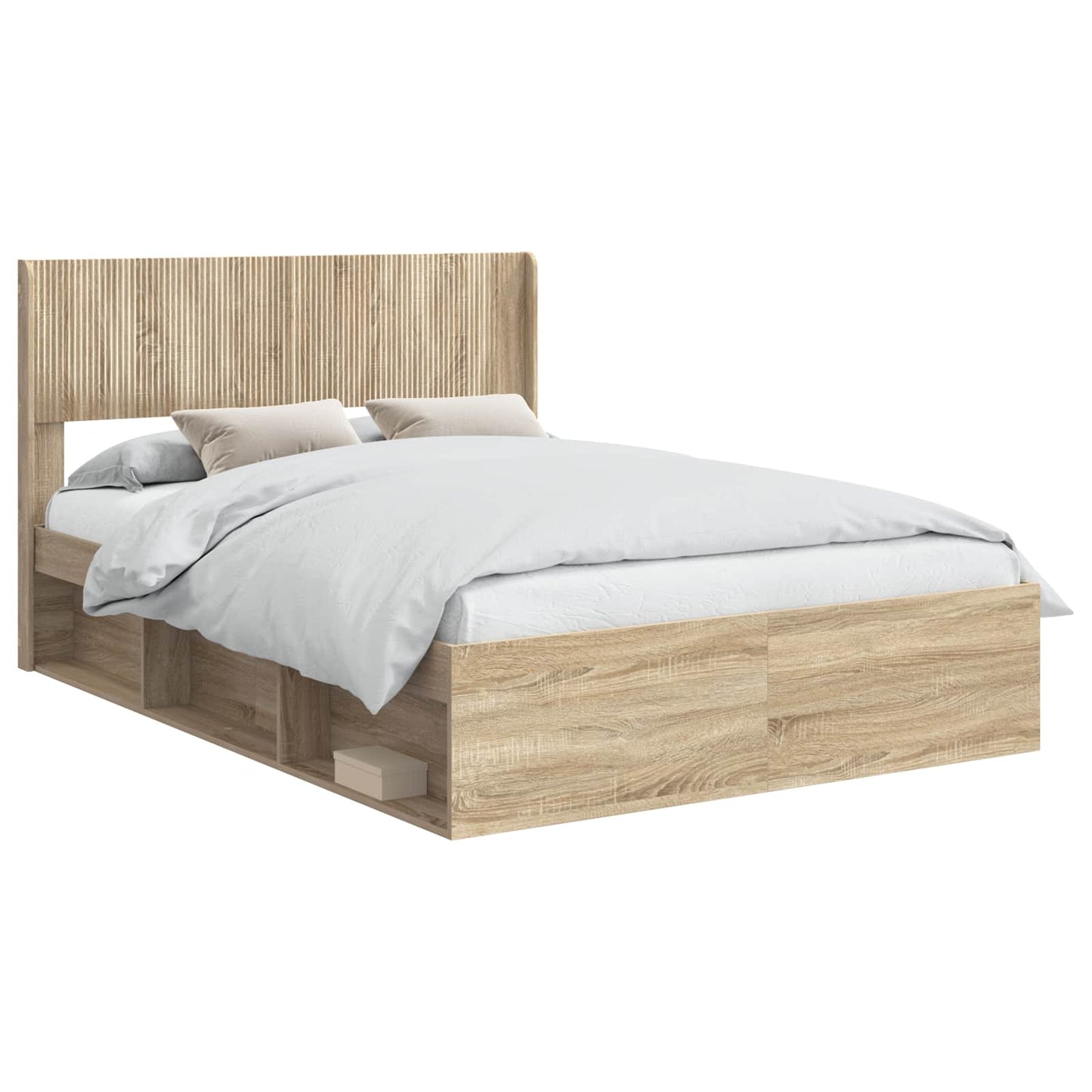 vidaXL Καλάθι με αποθήκη και κεφαλάρι Sonoma Δρυς 150 x 200 cm