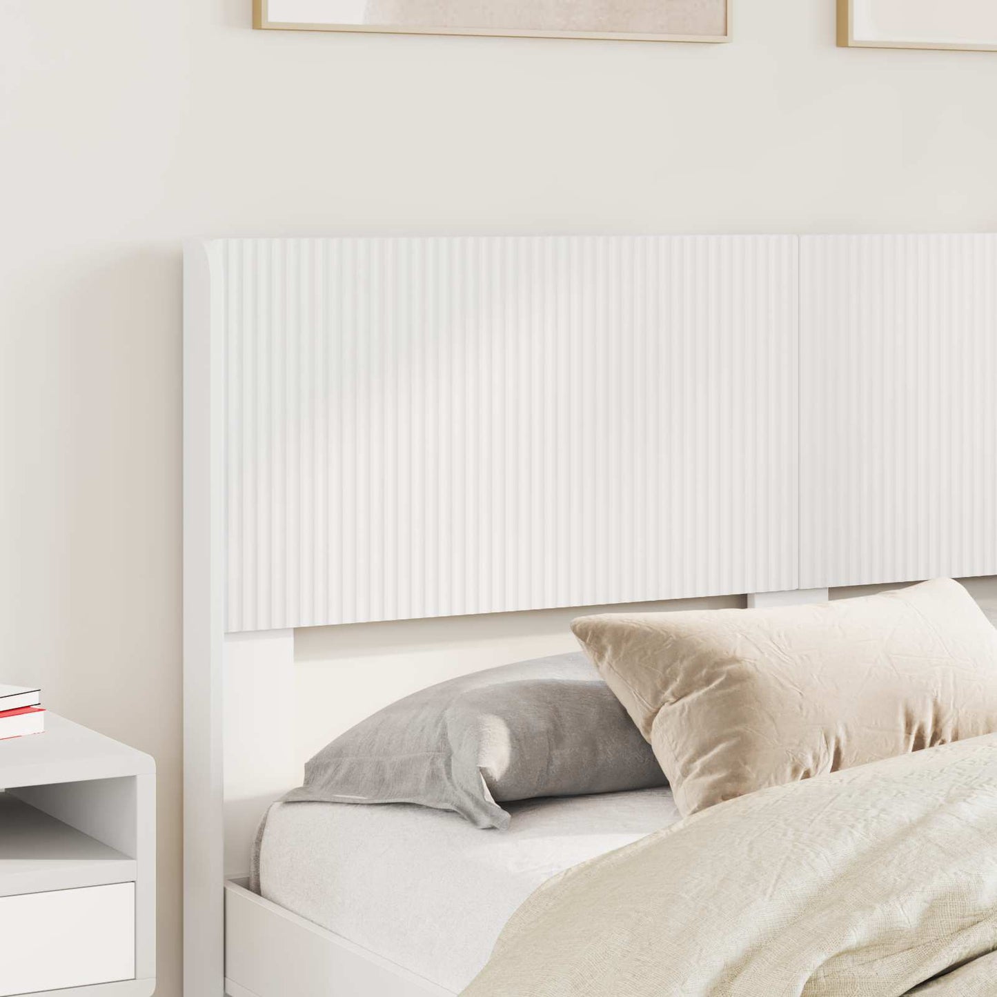 vidaXL Καλάθι με αποθήκη και κεφαλάρι Λευκό 140 x 190 cm
