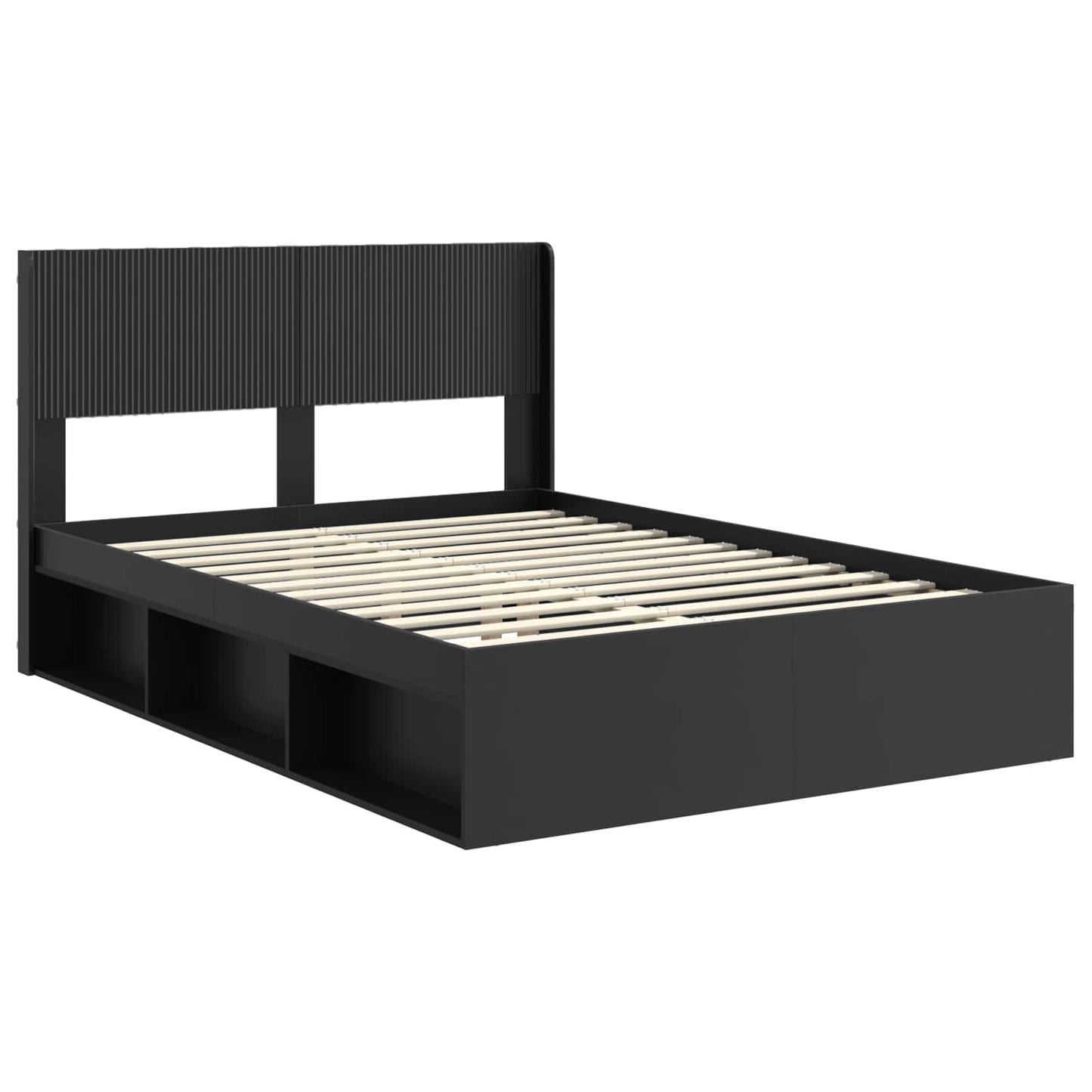 vidaXL Καλάθι με αποθήκη και κεφαλάρι Μαύρο 135 x 190 cm