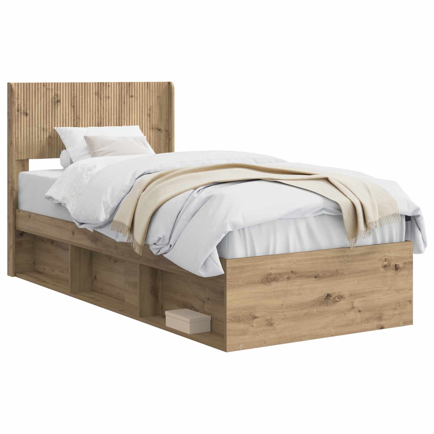 vidaXL Καλάθι με αποθήκη και κεφαλάρι Artisan Δρυς 100 x 200 cm