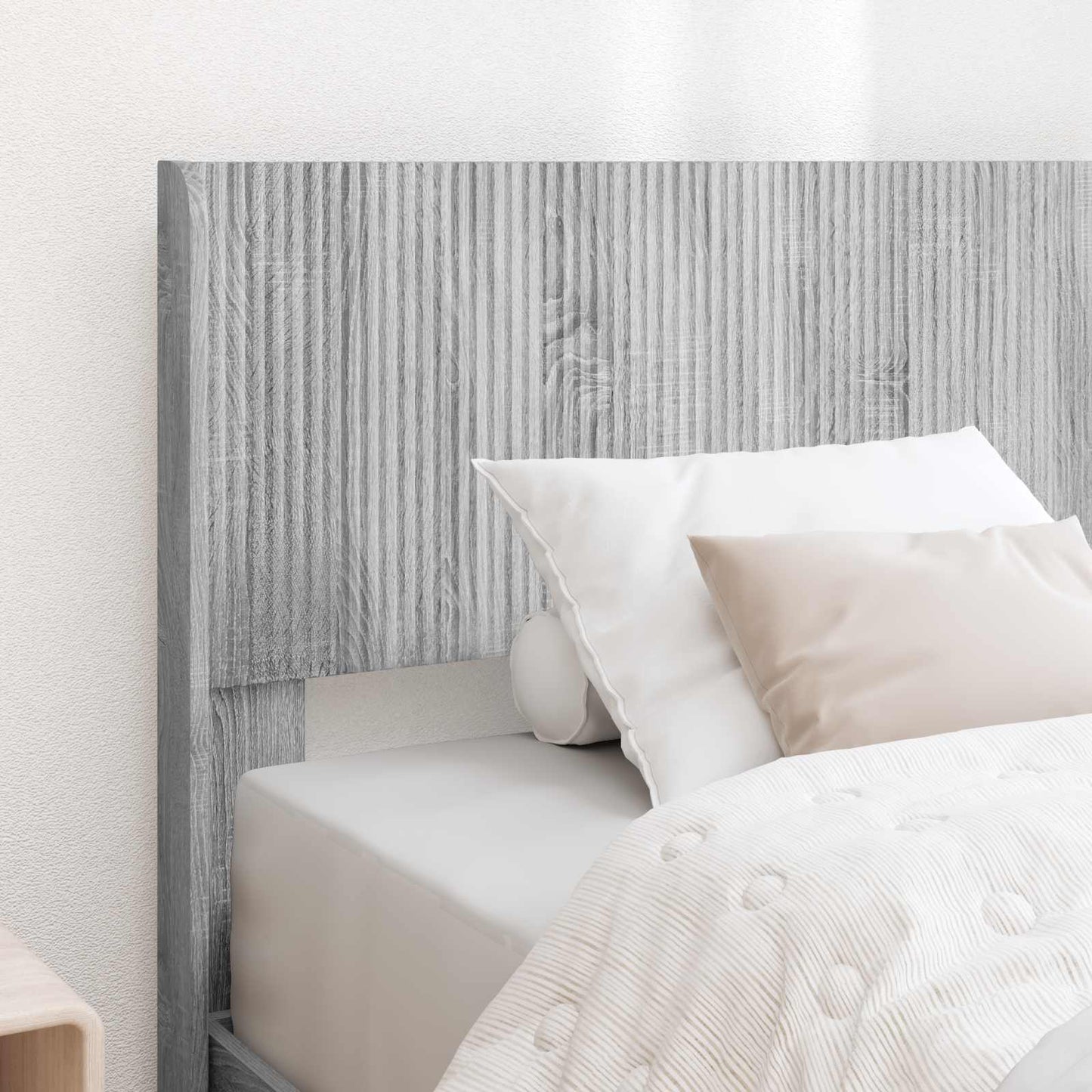 vidaXL Καλάθι με αποθήκη και κεφαλάρι Γκρι Sonoma 90 x 190 cm