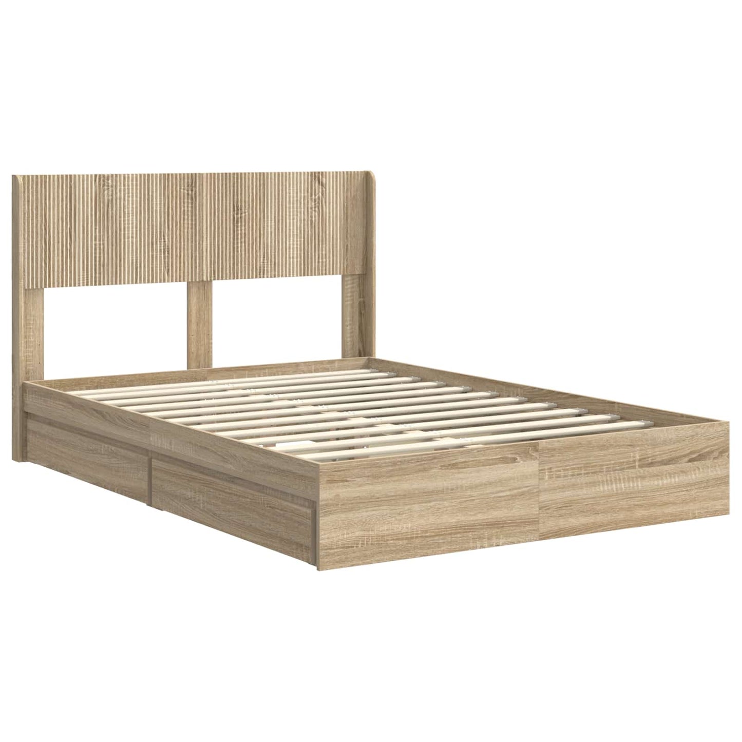 vidaXL Καλάθι με αποθήκη και κεφαλάρι Sonoma Δρυς 140 x 190 cm