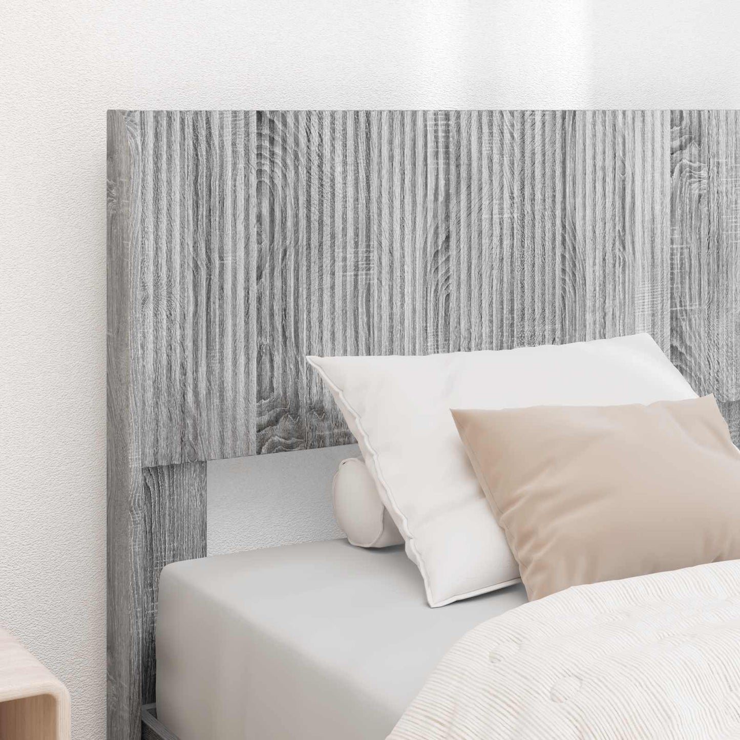 vidaXL Καλάθι με αποθήκη και κεφαλάρι Γκρι Sonoma 90 x 200 cm