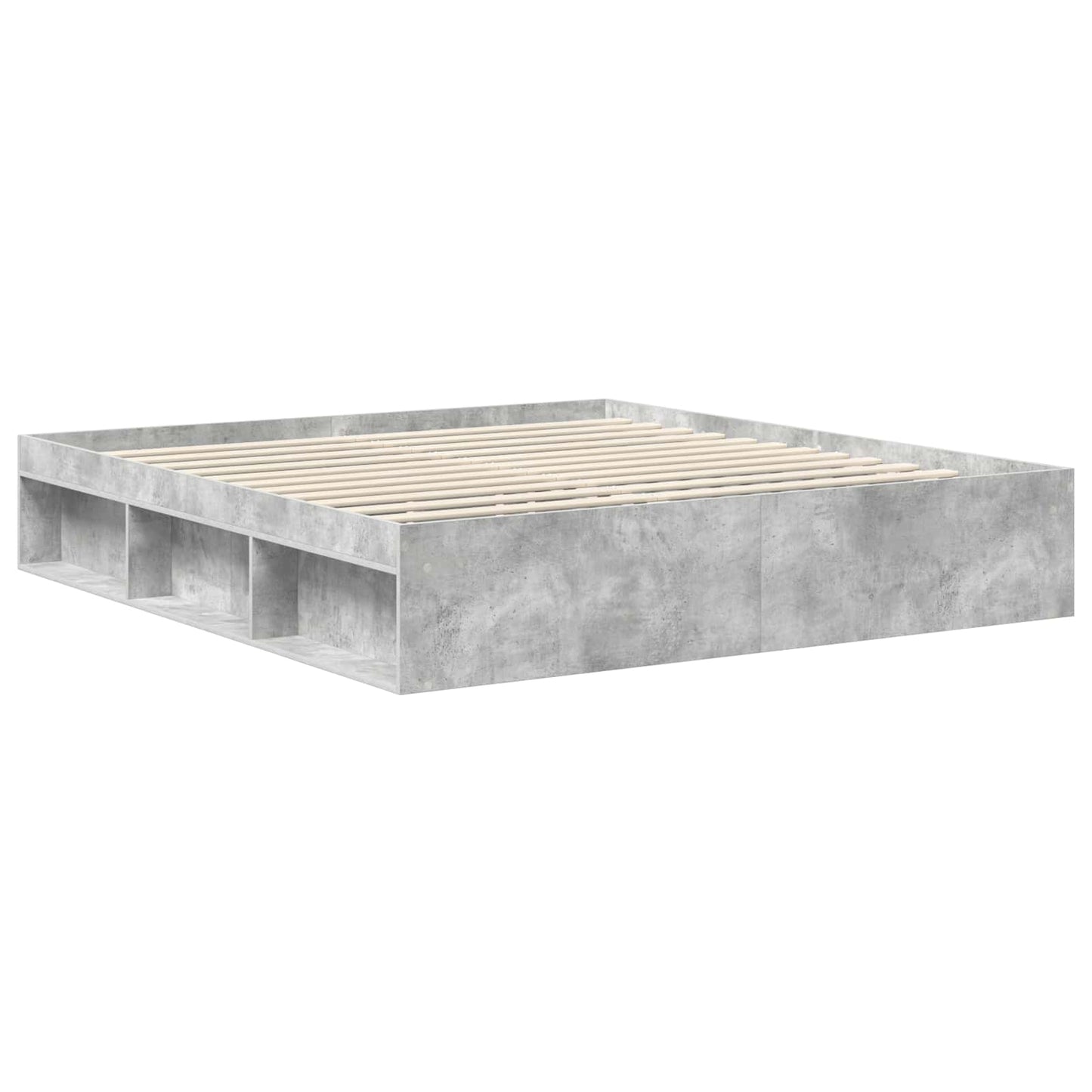 vidaXL Σκελετός Κρεβατιού Γκρι Σκυροδέματος 180 x 200 cm