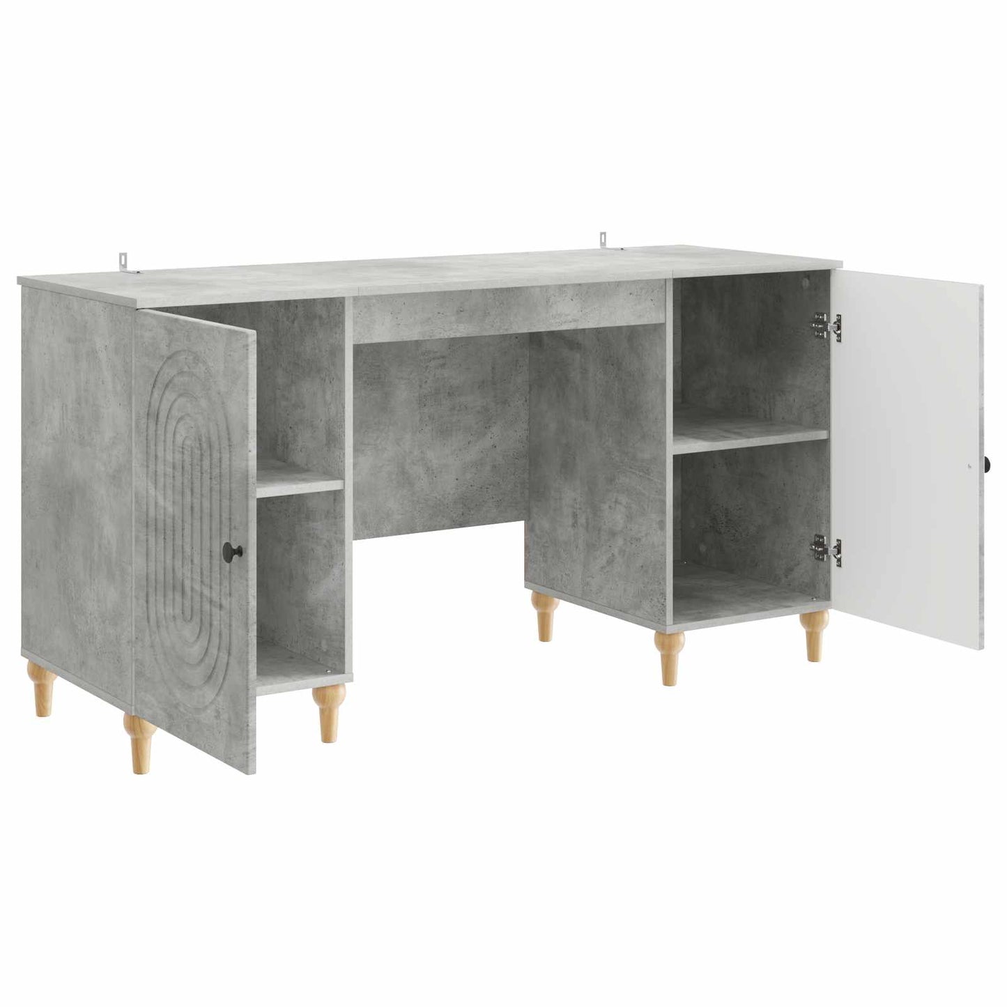 vidaXL Γραφείο Γκρι Σκυροδέματος 142,5 x 50 x 75 εκ.