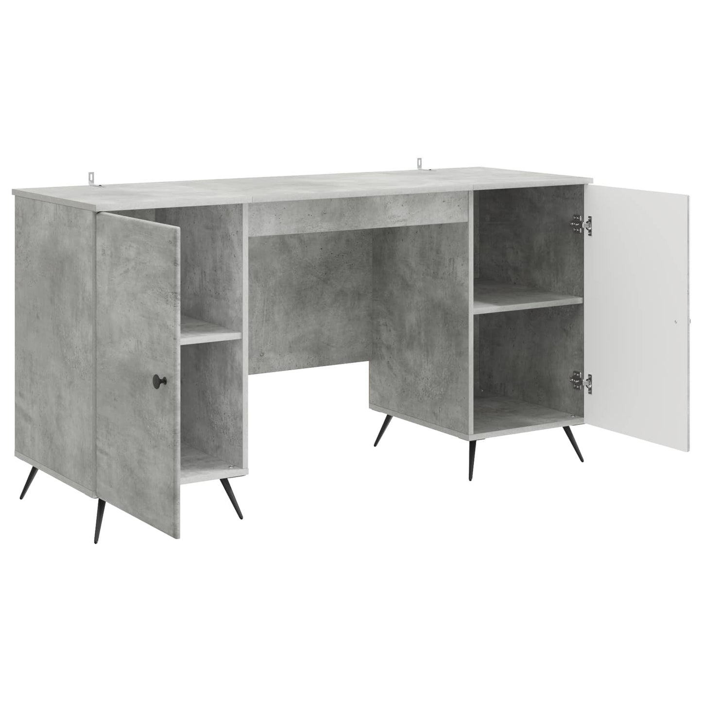 vidaXL Γραφείο Γκρι Σκυροδέματος 142,5 x 50 x 75 εκ.