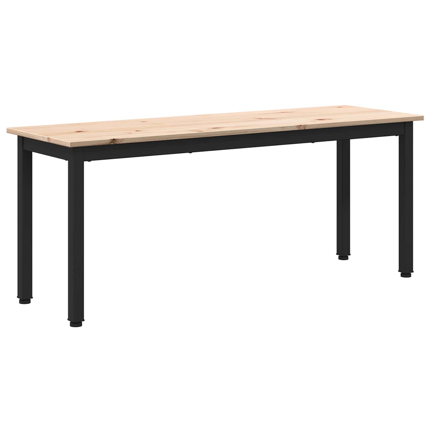 vidaXL παγκάκι Φυσικό 110 x 35 x 45 cm Στερεά ξυλεία πεύκου