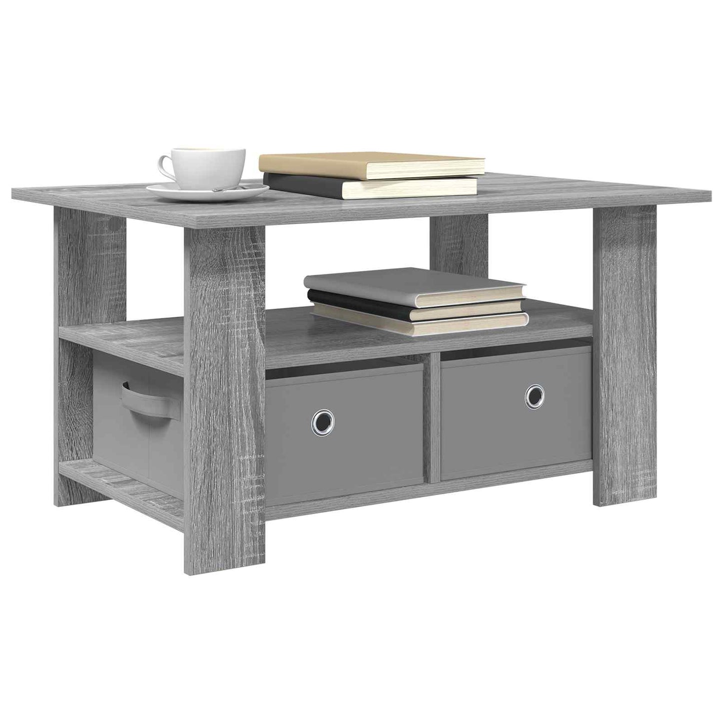 vidaXL Τραπεζάκι σαλονιού Γκρι Sonoma 77 x 55 x 42 εκ.