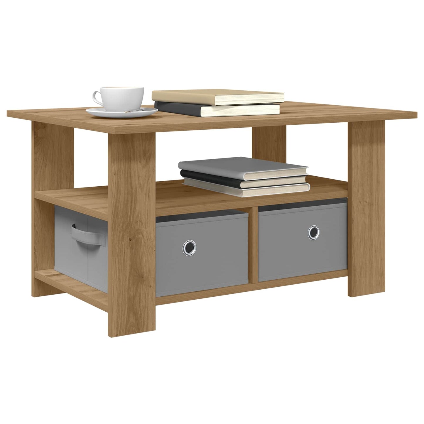 vidaXL Τραπεζάκι σαλονιού Artisan Oak 77 x 55 x 42 εκ.