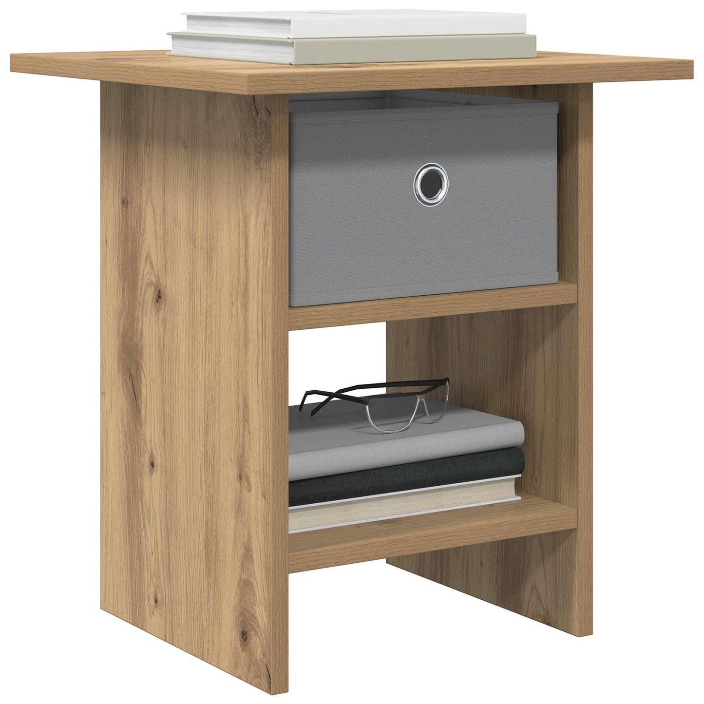 vidaXL Κομοδίνο Artisan Oak 41 x 40 x 45 εκ Επεξεργασμένο Ξύλο