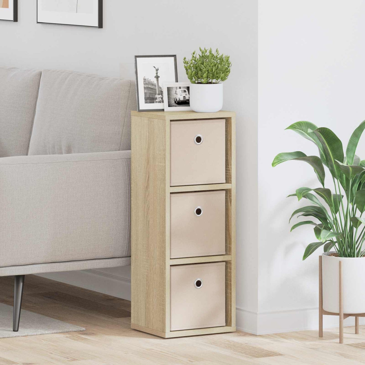 vidaXL Πλαϊνό γραφείο Δρύς Sonoma 25,5 x 22 x 69,5 εκ