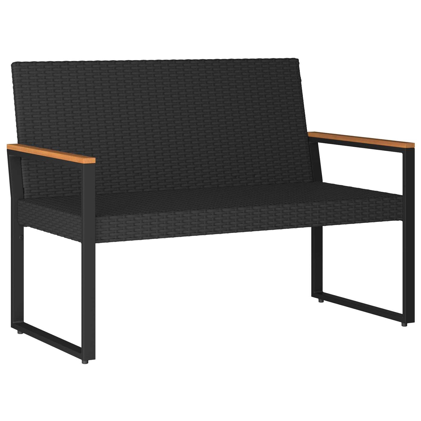 vidaXL Εξωτερικός πάγκος 2 -Seater 107 x 61 x 80 εκ. συνθετικό ρατάν