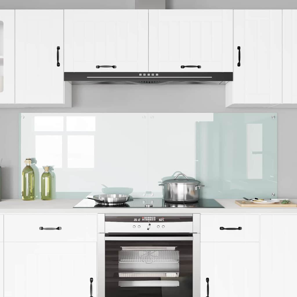 vidaXL Πλάτη κουζίνας 2 τεμ. Λευκό 90 x 60 cm σκληρυμένο γυαλί