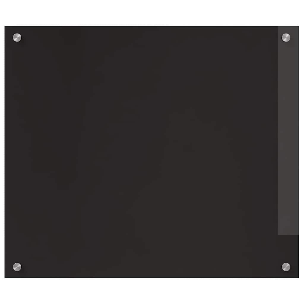 vidaXL Πλάτη κουζίνας 2 τεμ. Μαύρο 70 x 60 cm σκληρυμένο γυαλί