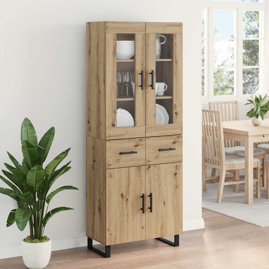 vidaXL Highboard 2 τμχ. Artisan Oak 69,5 x 34 x 180 εκ.