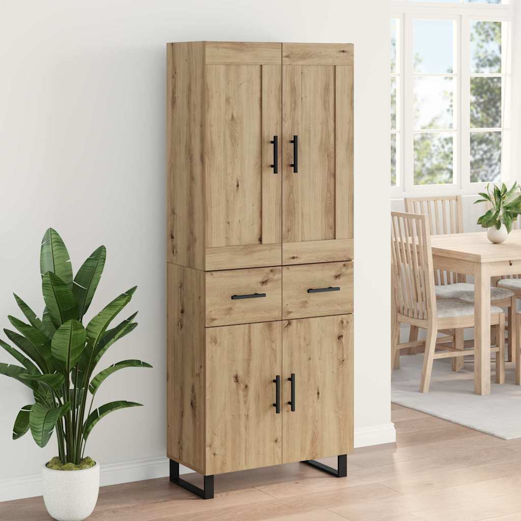 vidaXL Highboard 2 τμχ. Artisan Oak 69,5 x 34 x 180 εκ.