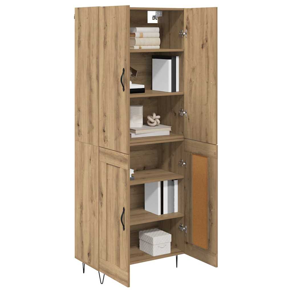 vidaXL Highboard 2 τμχ. Artisan Oak 69,5 x 34 x 180 εκ.