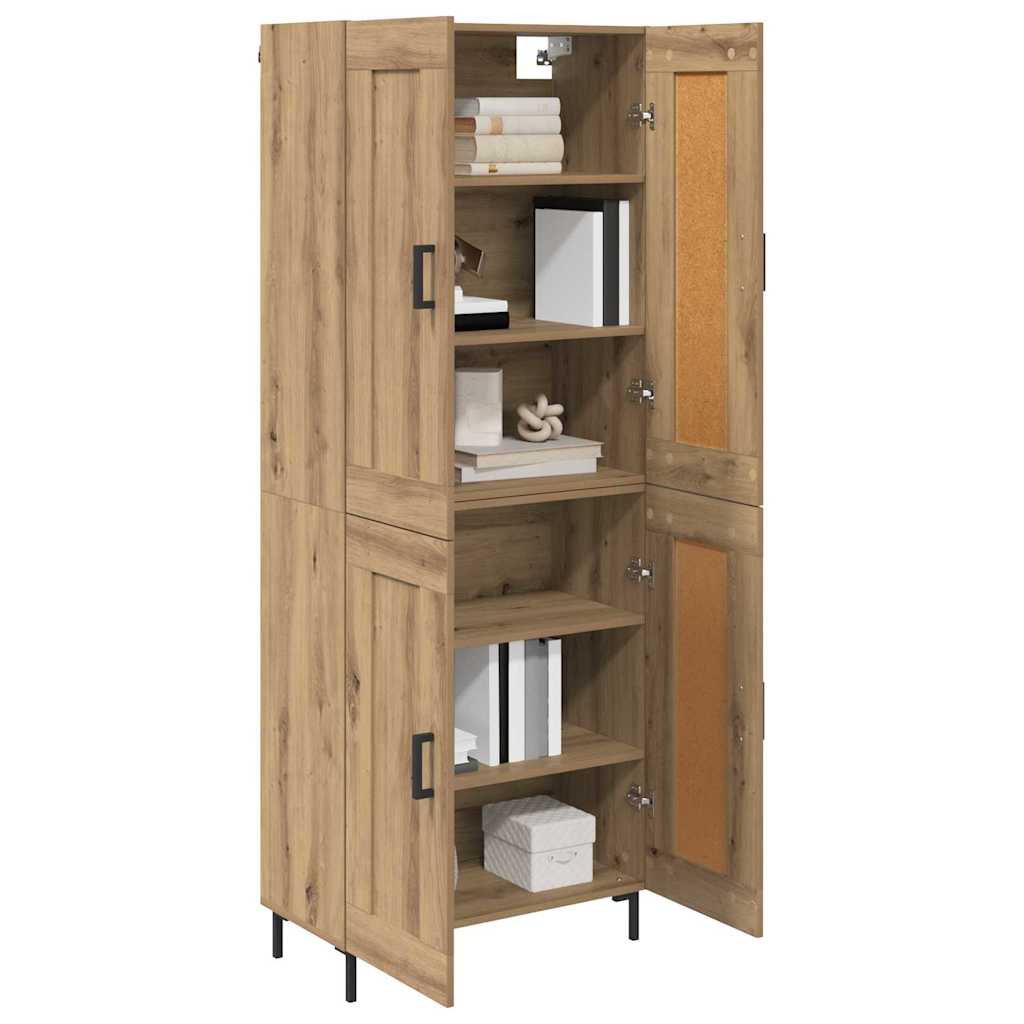 vidaXL Highboard 2 τμχ. Artisan Oak 69,5 x 34 x 180 εκ.