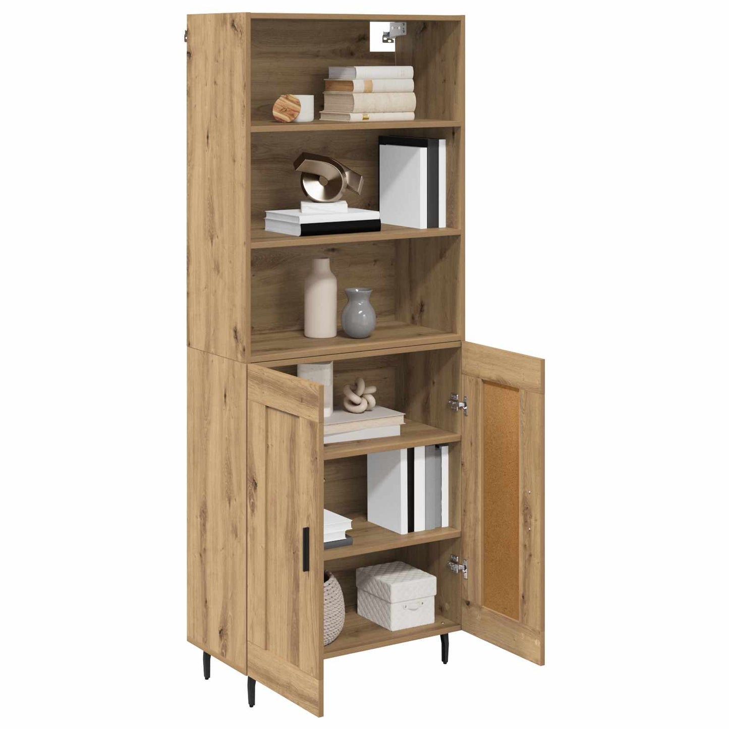 vidaXL Highboard 2 τμχ. Artisan Oak 69,5 x 32,5 x 180 εκ