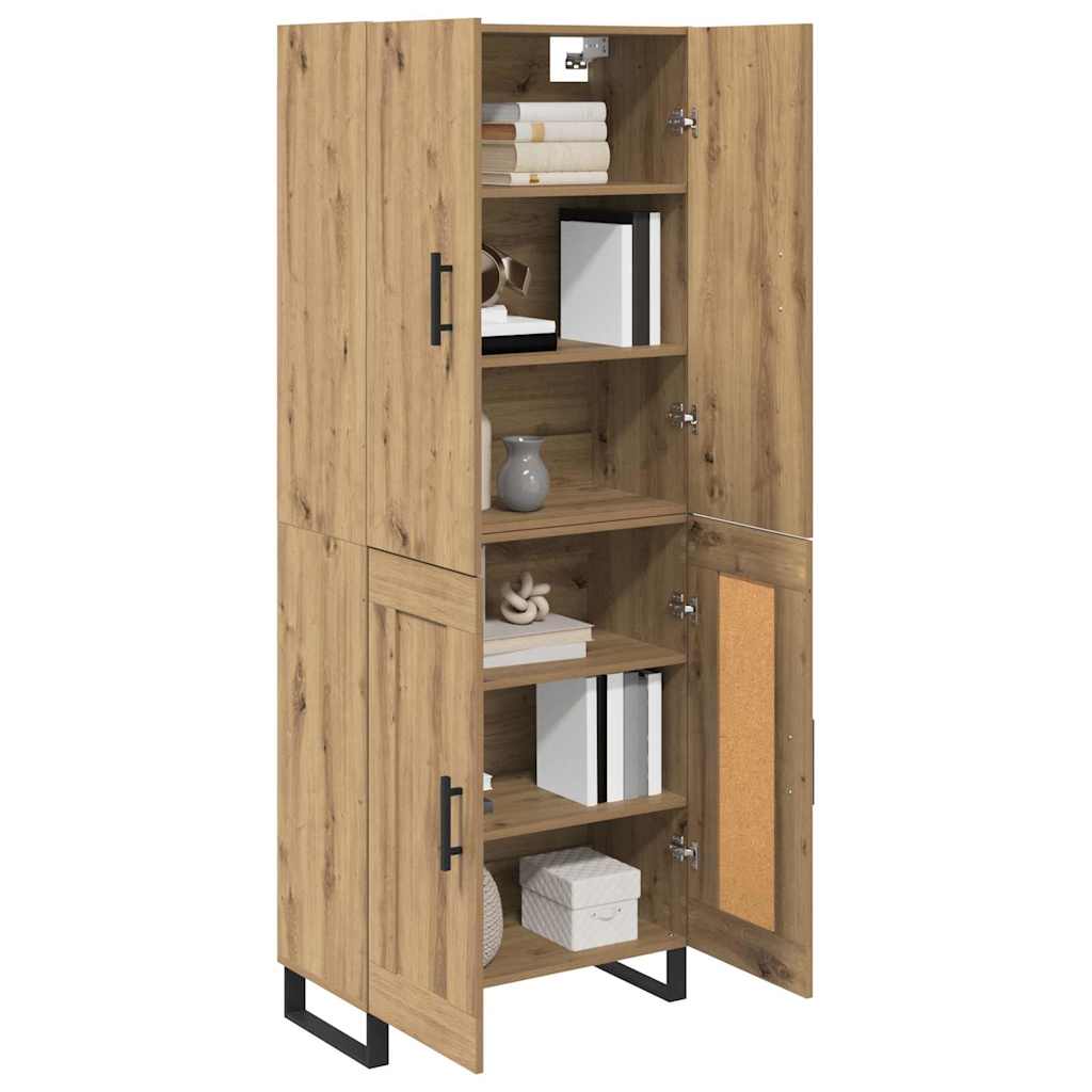 vidaXL Highboard 2 τμχ. Artisan Oak 69,5 x 34 x 180 εκ.