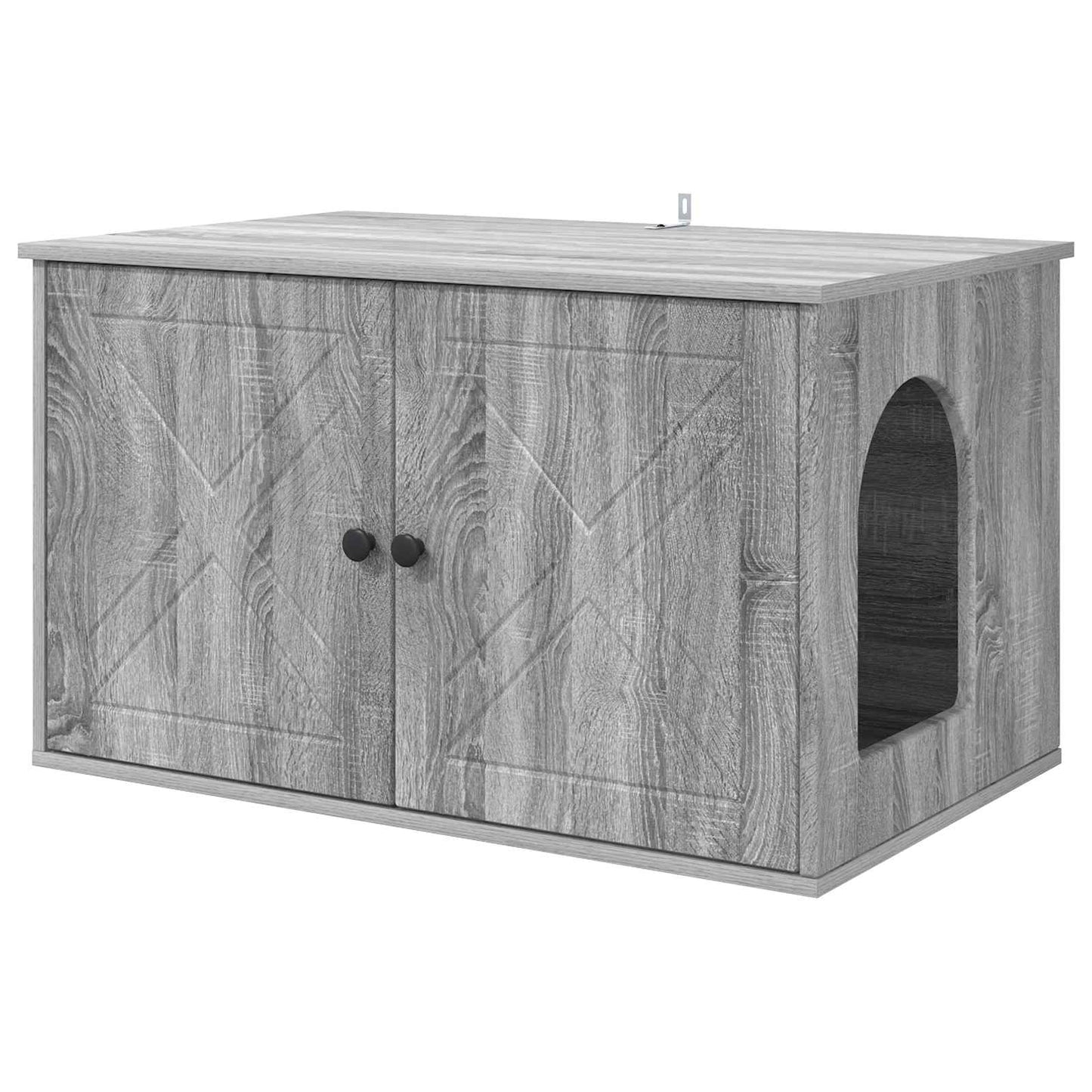 vidaXL Σπίτι Γάτας Γκρι Sonoma 85 x 55 x 50,5 εκ Επεξεργασμένο Ξύλο
