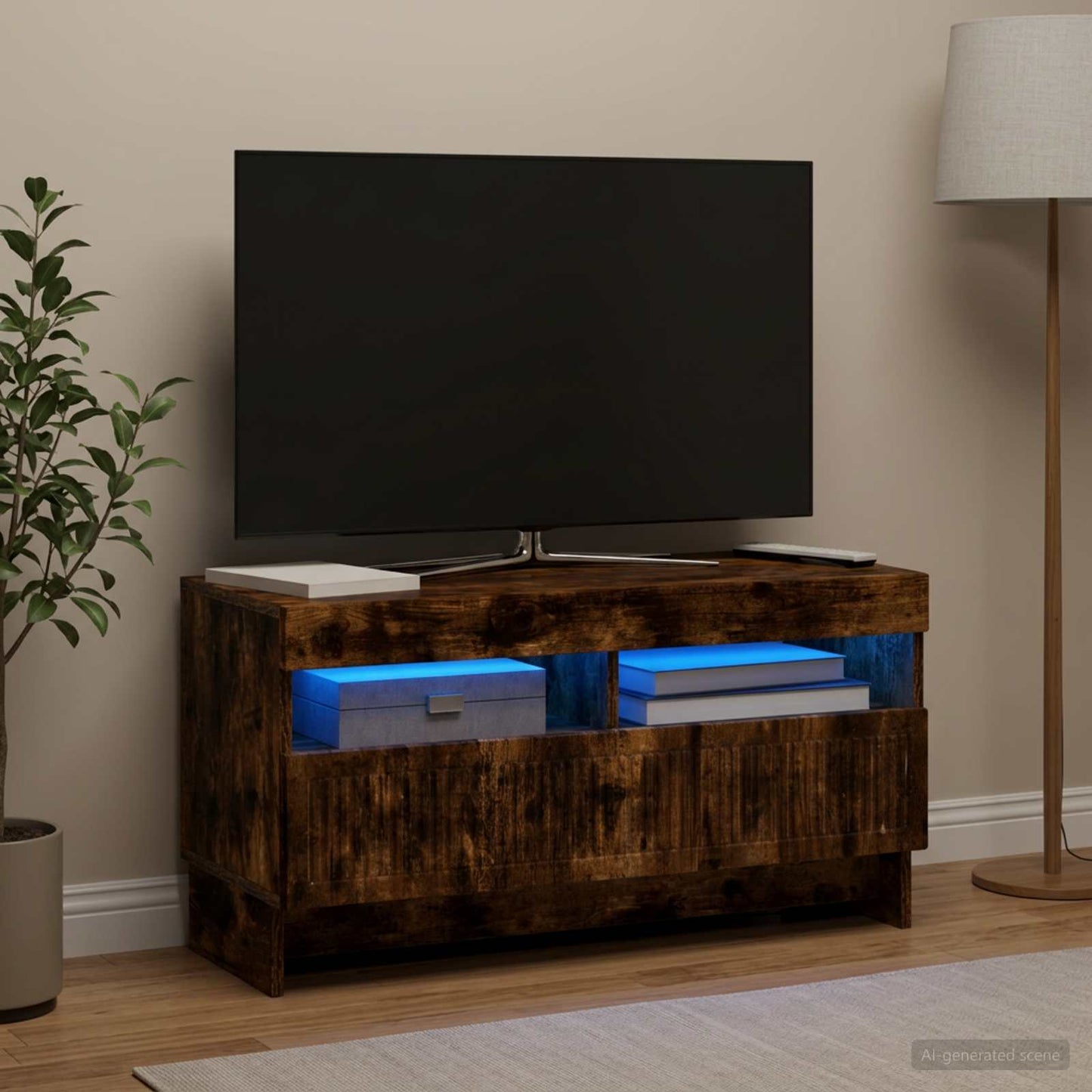 vidaXL Ντουλάπα LED Τηλεόρασης ALKMAAR 81 x 35 x 43 εκ.
