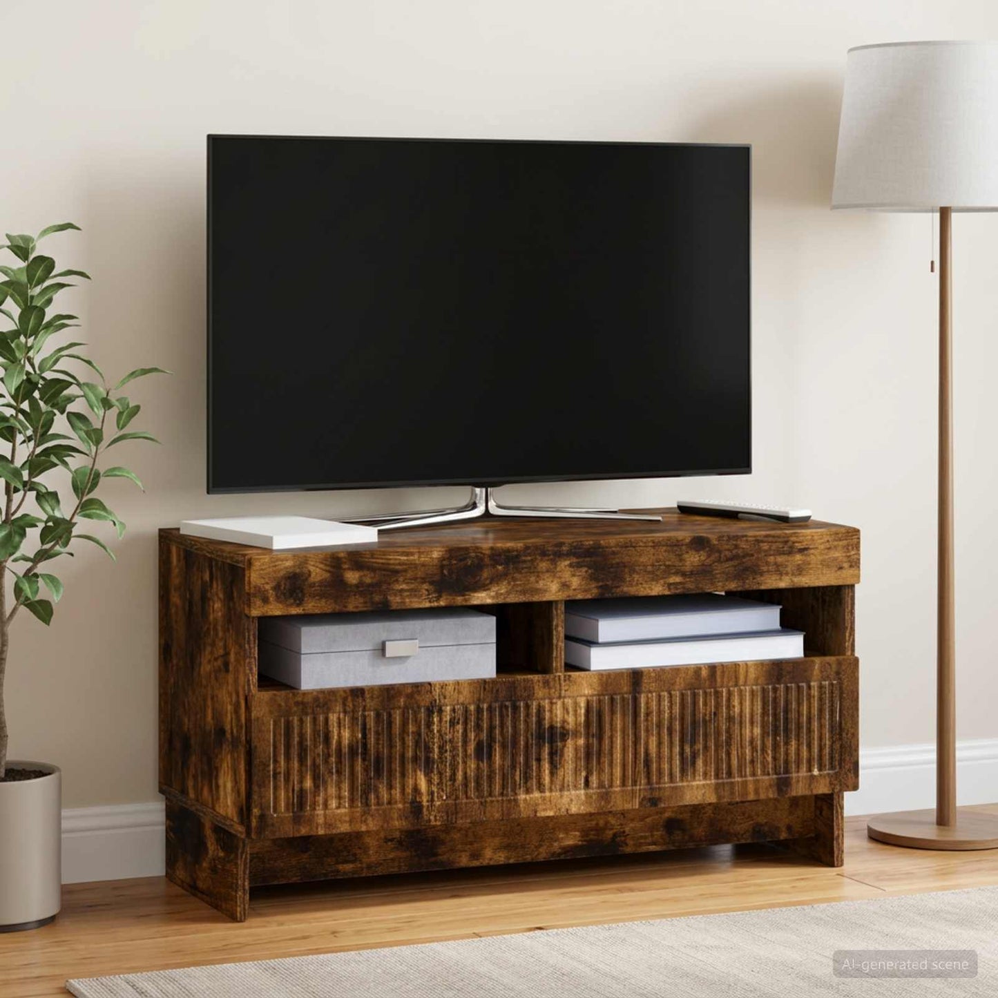 vidaXL Ντουλάπα LED Τηλεόρασης ALKMAAR 81 x 35 x 43 εκ.