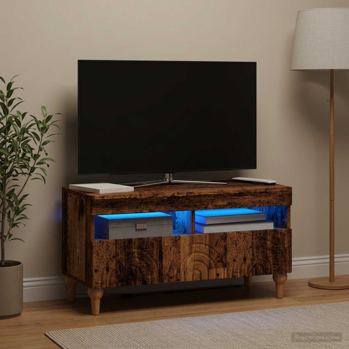 vidaXL Ντουλάπα LED Τηλεόρασης ALKMAAR 81 x 35 x 43 εκ.
