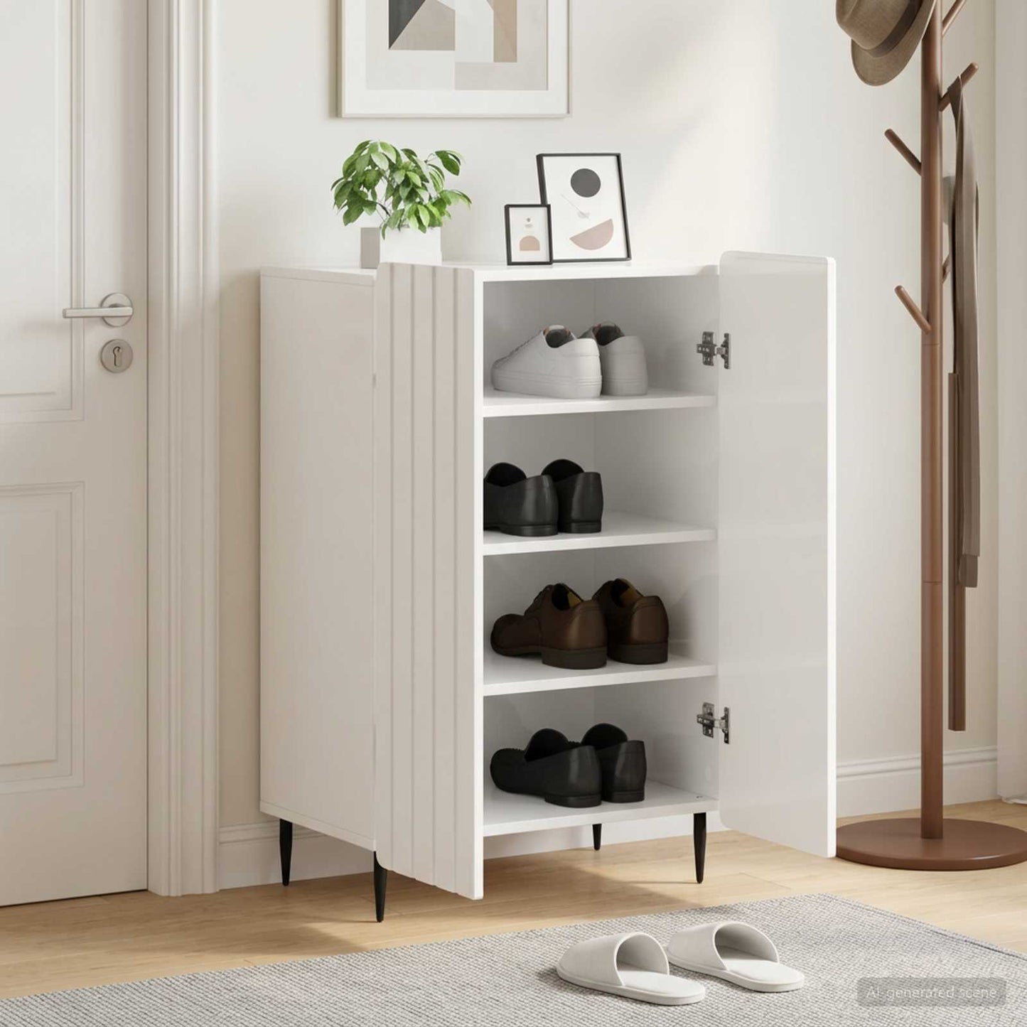 vidaXL Ντουλάπα Παπουτσιών ZWOLLE 59,5 x 39,5 x 91,5 εκ.