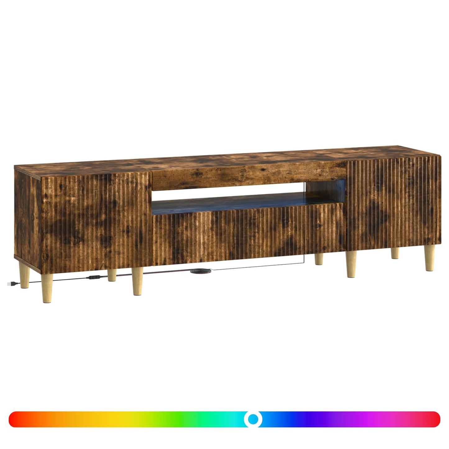 vidaXL Ντουλάπα LED Τηλεόρασης ARNHEM 153 x 35 x 43 εκ
