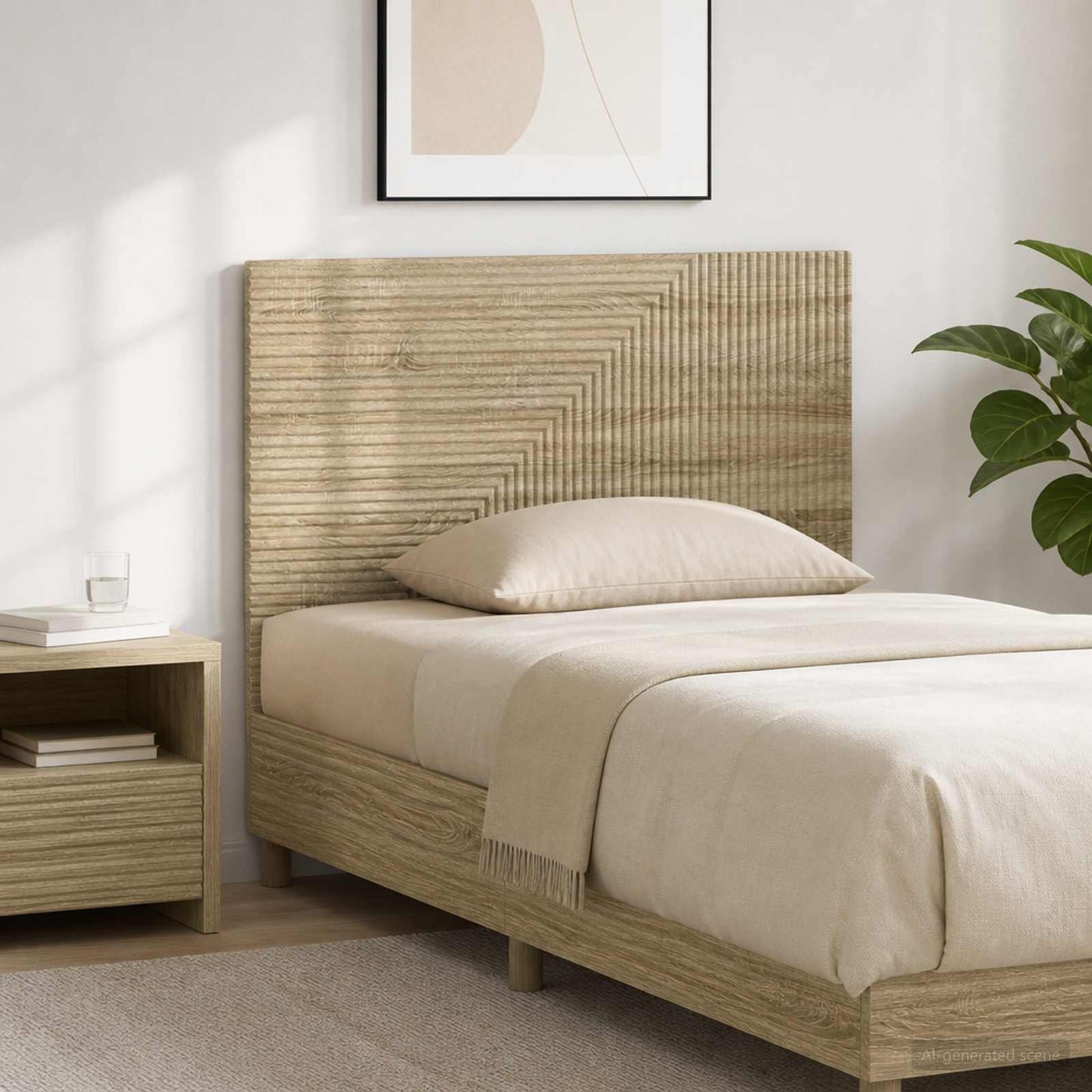 vidaXL Κεφαλάρι Τοίχου HAARLEM Sonoma Δρυς Επεξεργασμένο Ξύλο
