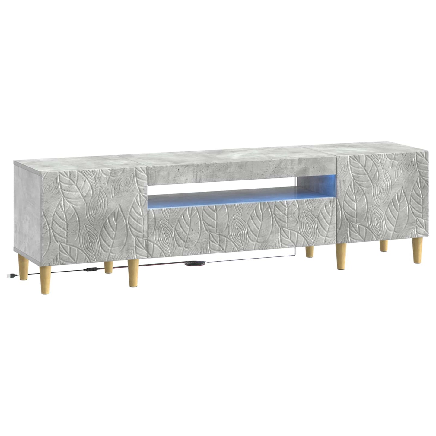 vidaXL Ντουλάπα LED Τηλεόρασης DELFT 153 x 35 x 43 εκ