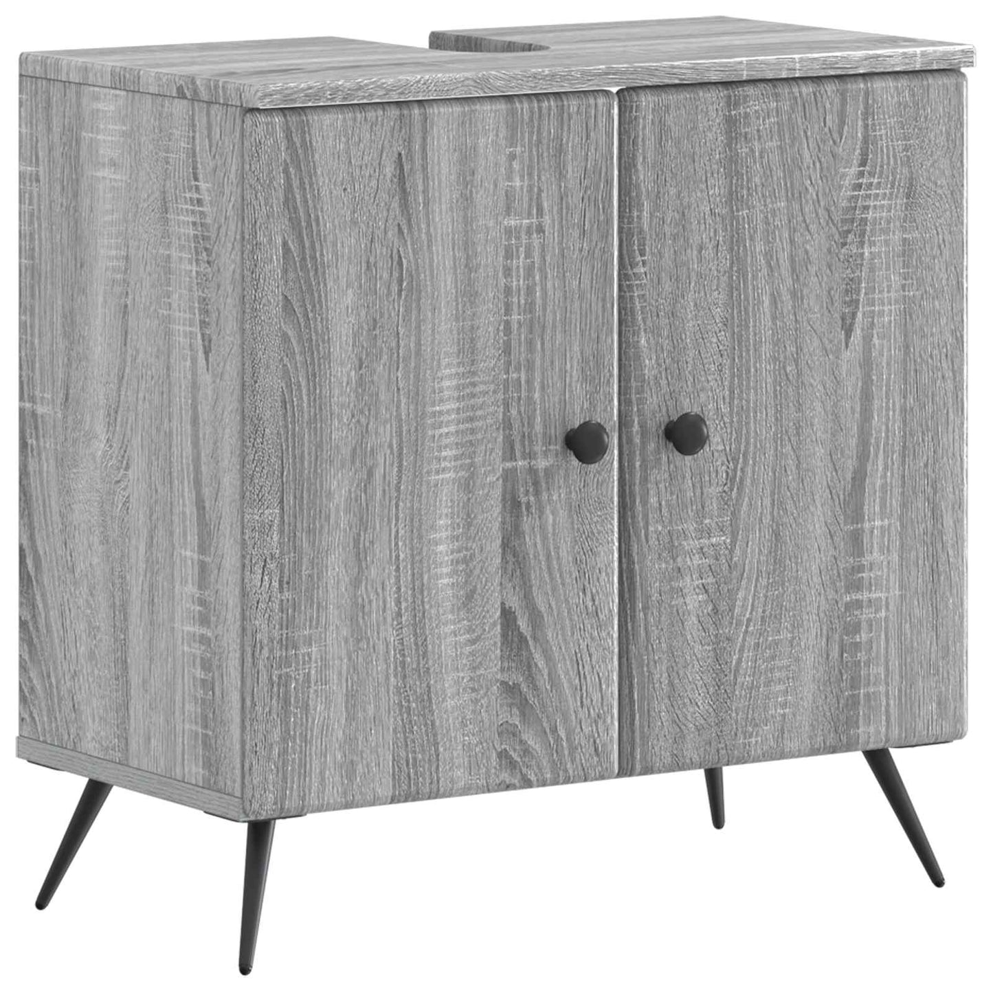 vidaXL Ντουλάπα Νιπτήρα Mπάνιου BREDA Γκρι Sonoma 59,5 x 31,5 x 59 εκ.
