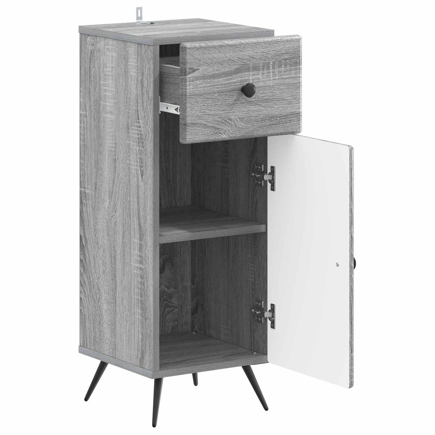 vidaXL Ντουλάπι Αποθήκευσης Μπάνιου BREDA Γκρι Sonoma 30 x 31 x 80 εκ.