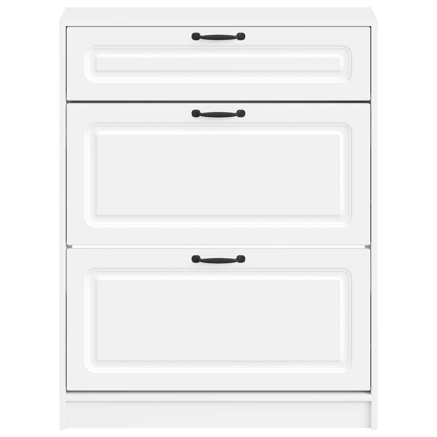 vidaXL Ντουλάπα Παπουτσιών UTRECHT 78 x 24 x 100 εκ. Λευκό